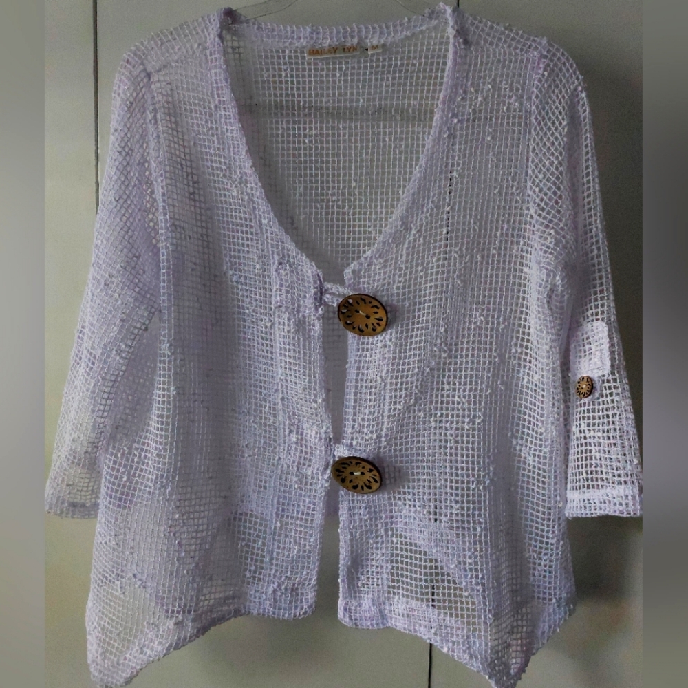 Hailey Lyn Medium Coconut Knit Cardigan